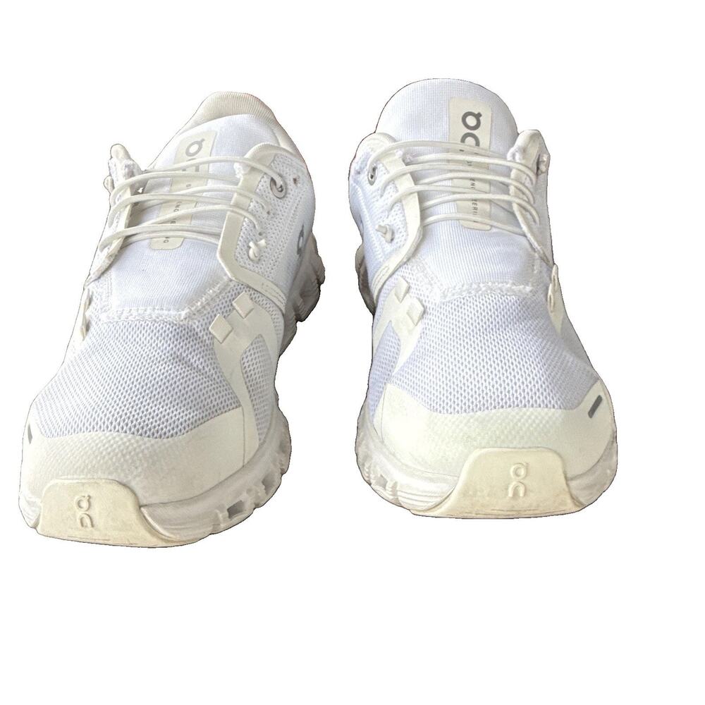 On Unisex Adults Low Top Mesh Lace-Up Athletic Sneakers White